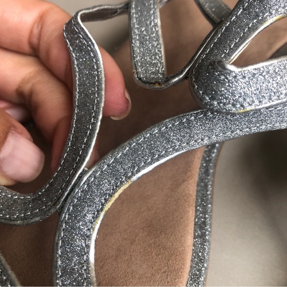Summer silver sandals. - Picture 7 of 12